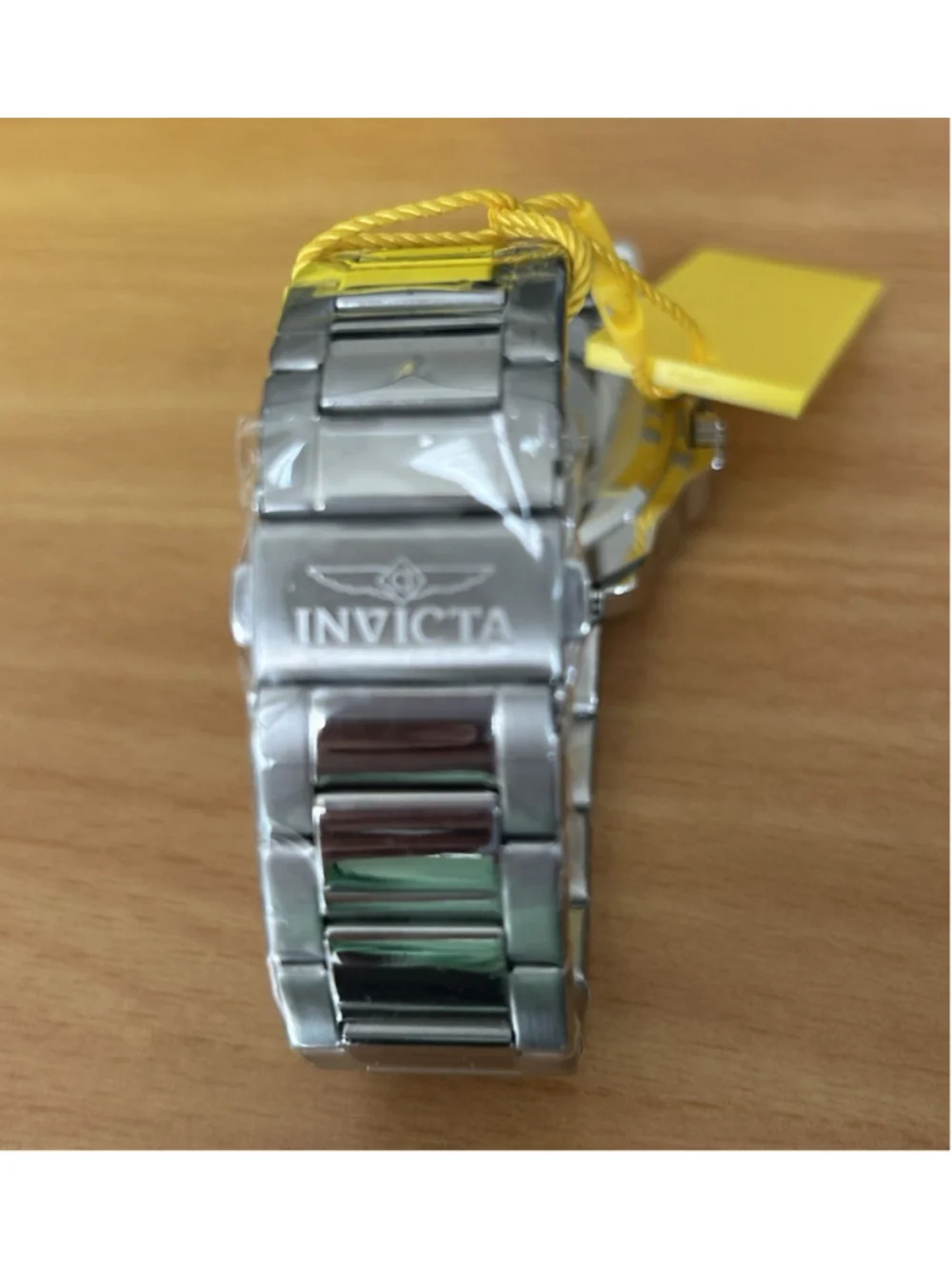 Invicta Model 50984 Silver Band w/ Blue Face Singapore Movement 30M Water Resist